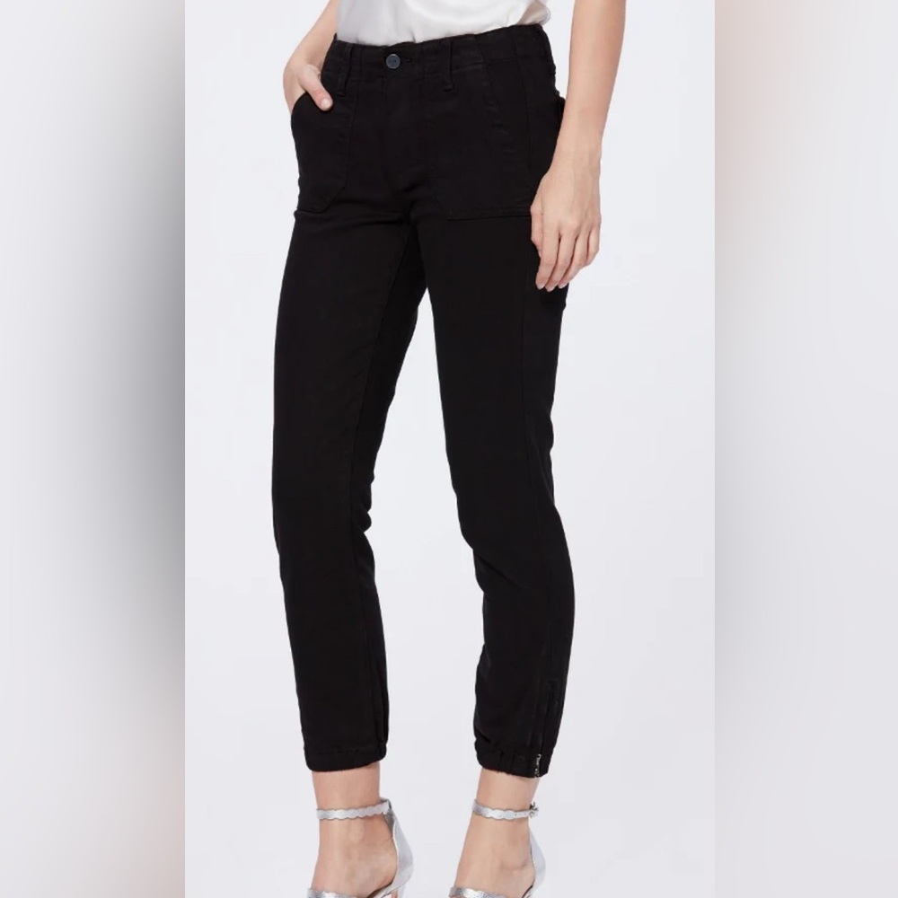 PAIGE Mayslie Black Jogger Jeans Sz 33